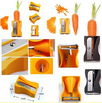 1x Vegetable Peeler Sharpener Carrot Ribbons Garnish Tool 409shop